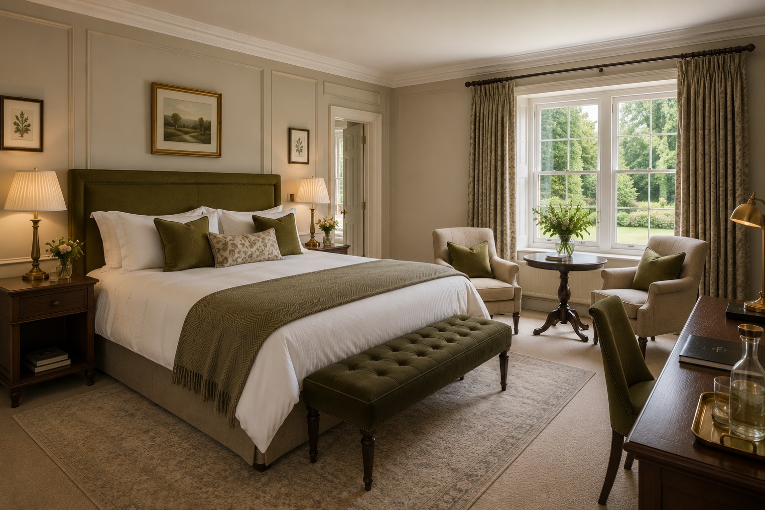 Garden King room at Willowmere House